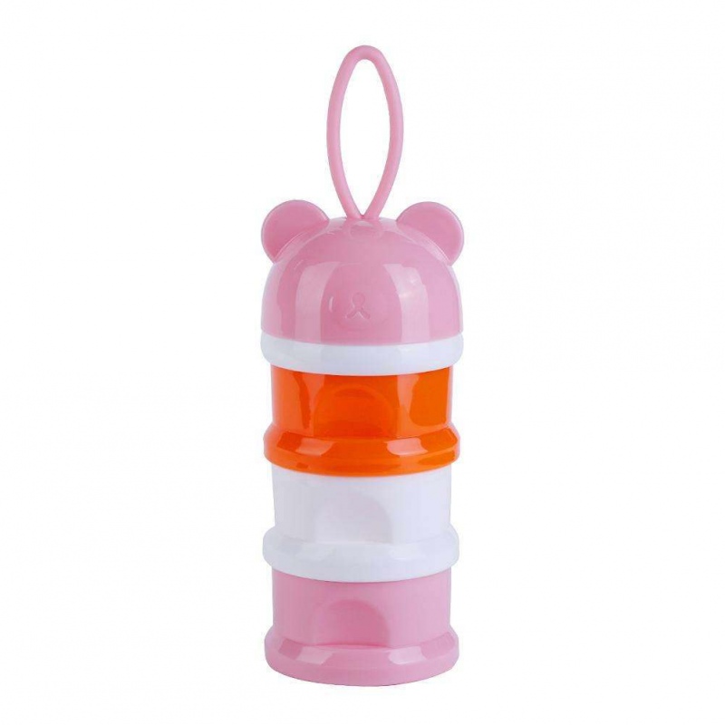 Pink and Orange Powder Milk Dispenser